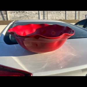 De Silva Antigue 20” diameter large red clay pottery Made in Italy